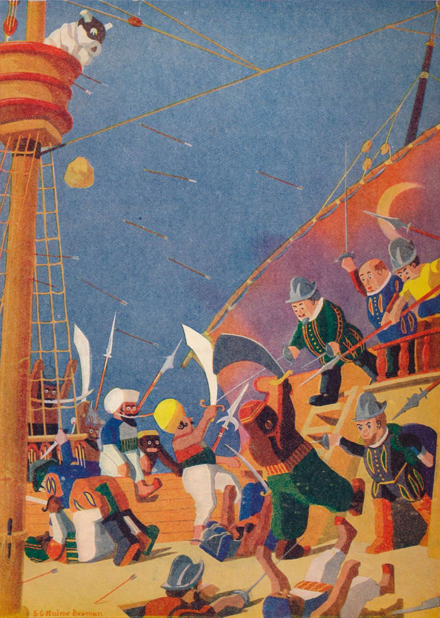 与海盗的斗争》，1937年 作者 悉尼乔治·赫尔姆·比曼