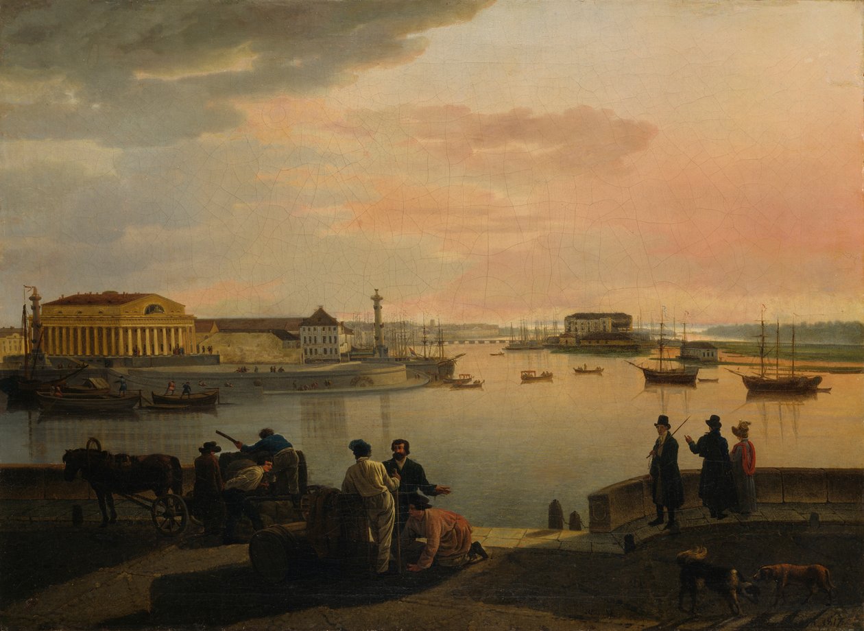 来自圣彼得堡的风景，1817年。 作者 西尔维斯特·费奥多西耶维奇·谢德林