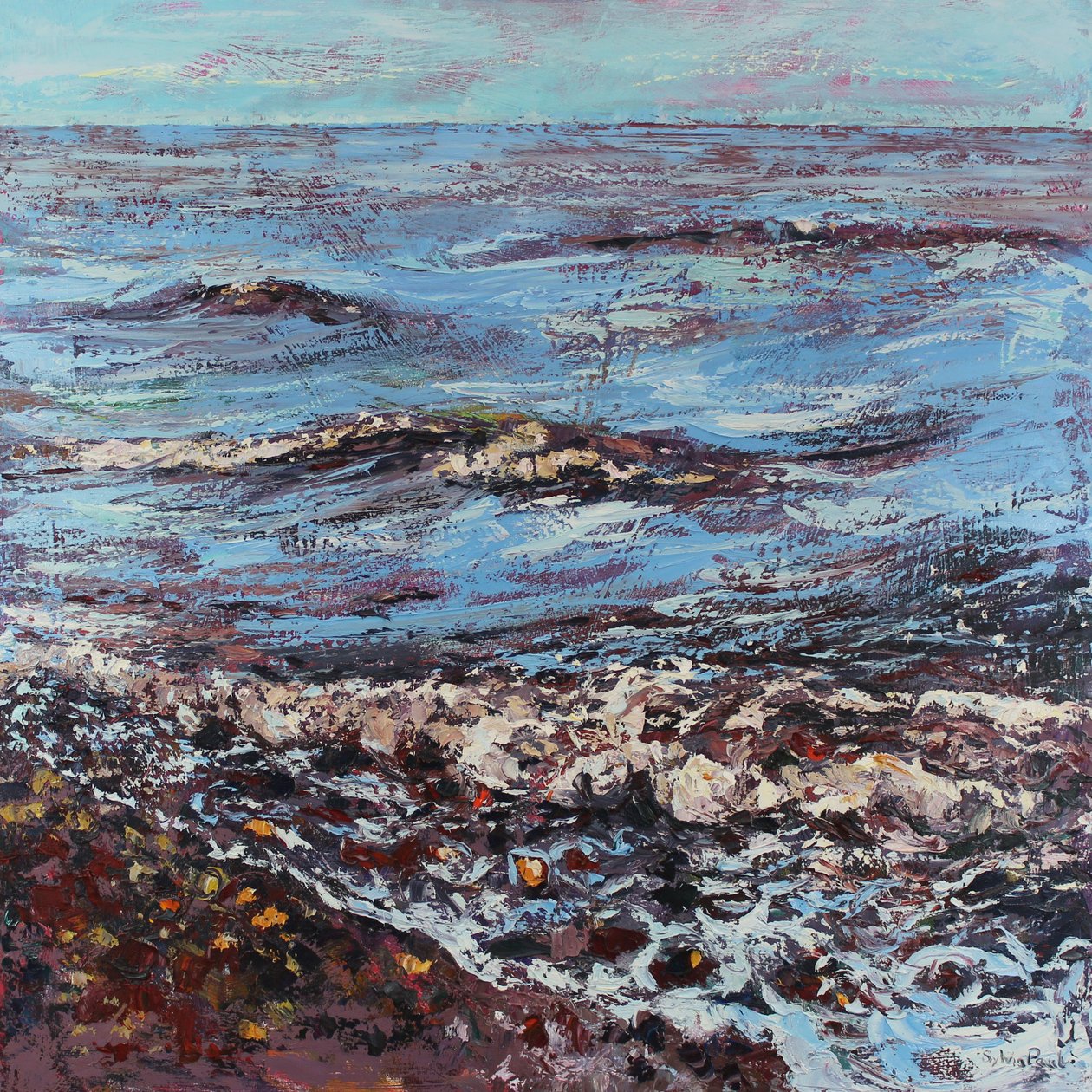 清新微风，2021 年（布面油画） 作者 西尔维娅·保罗