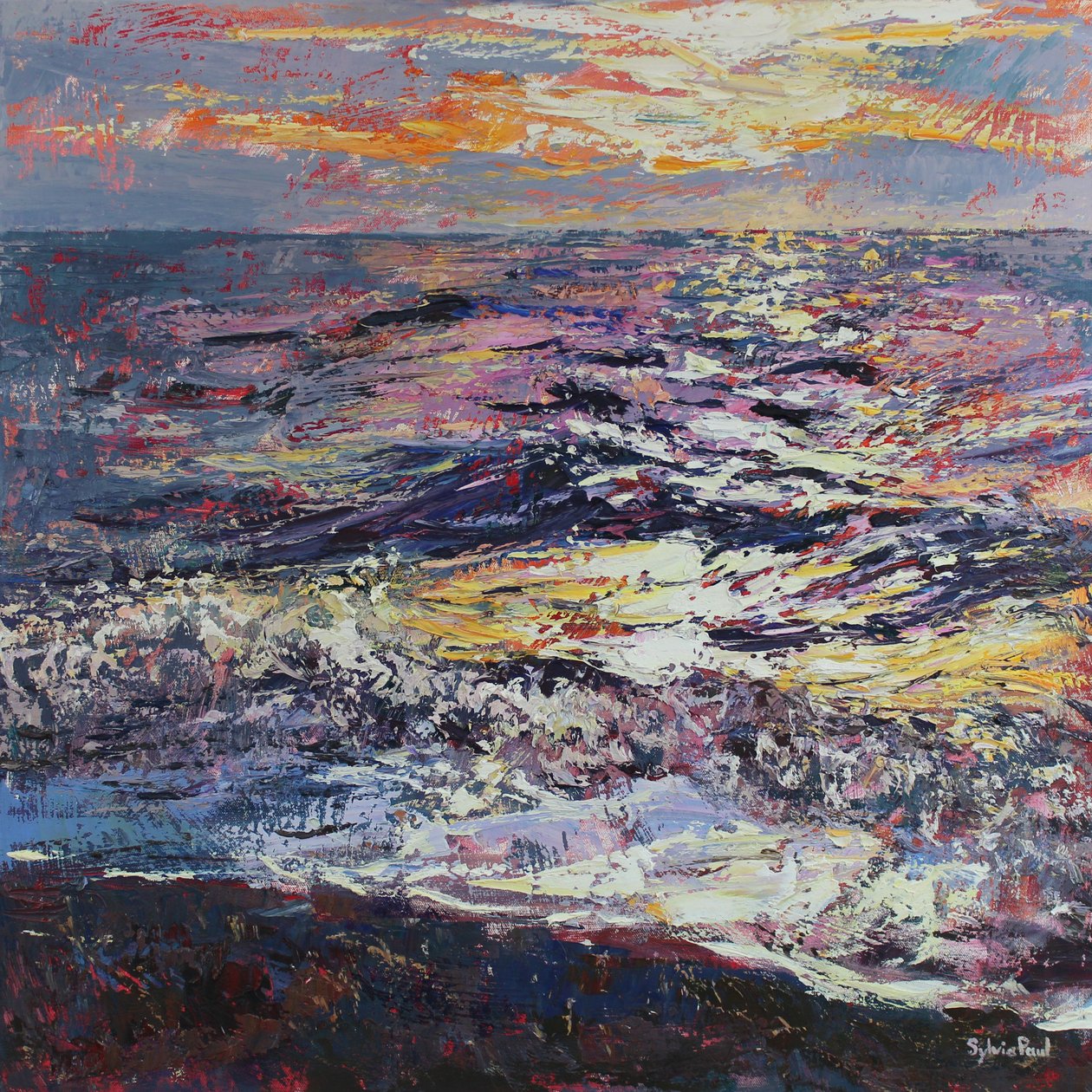 破晓，2021 年（布面油画） 作者 西尔维娅·保罗