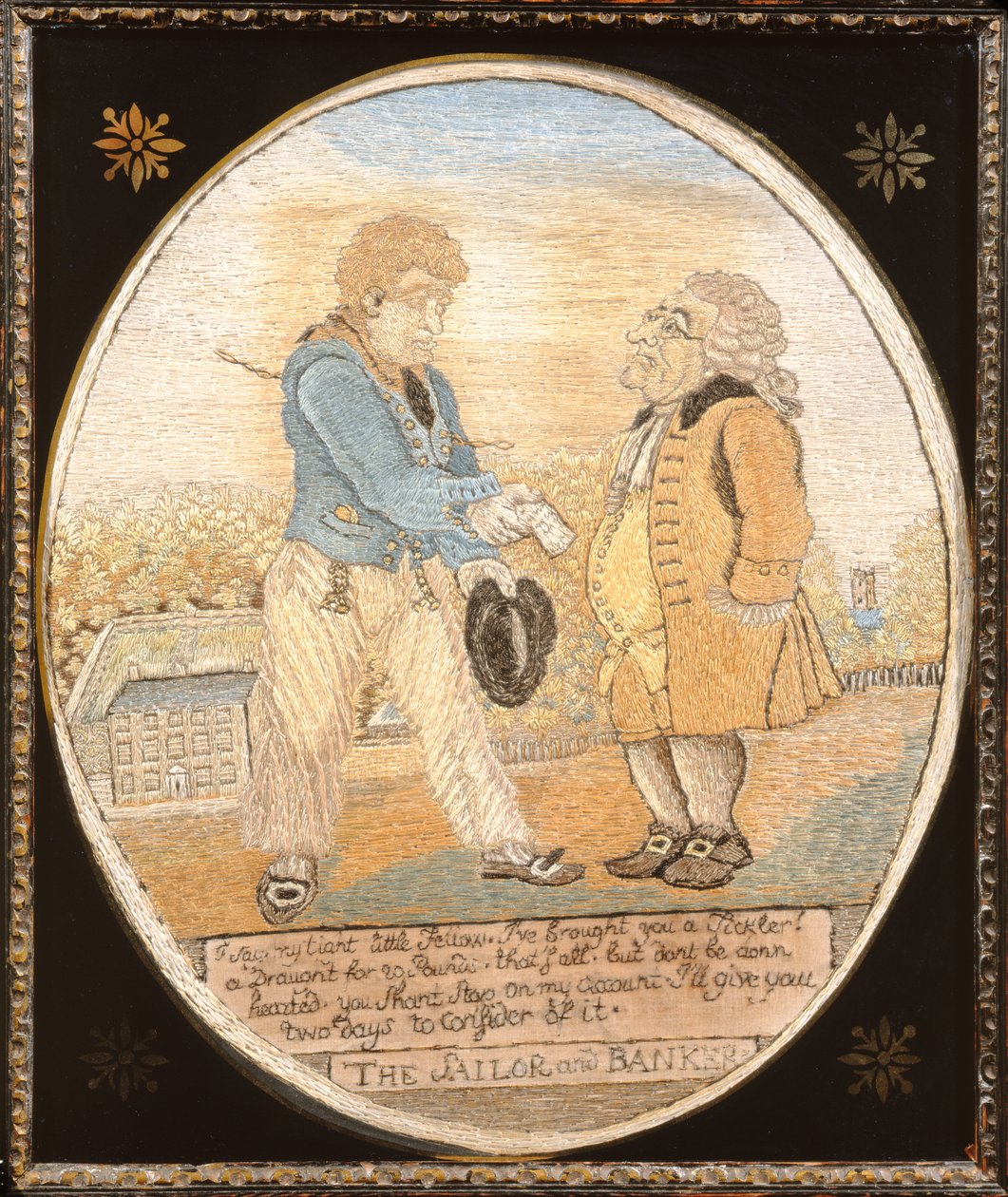 水手酒吧之后的水手和银行家。 1799（丝绸） 作者 T.和伍德沃德（GM Rowlandson）