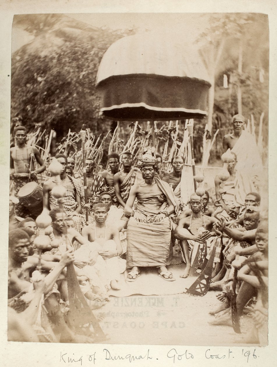 加拿大黄金海岸Dunquah国王，1896年（蛋白印刷品） 作者 麦肯齐