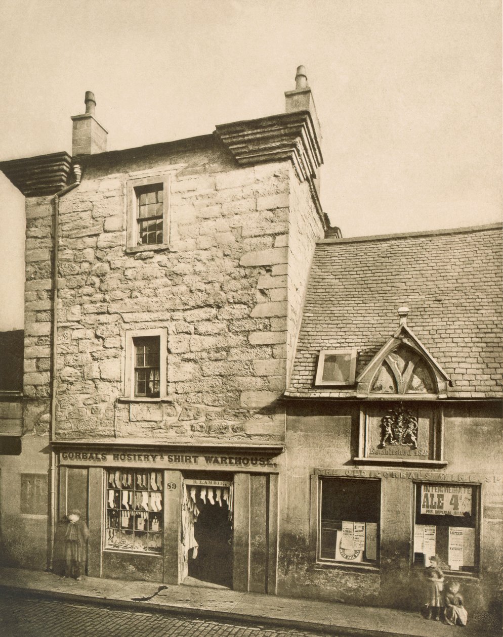 Elphinstone Tower，Man Street，Gorbals，Glasgow，1868-99（照片bw） 作者 T. and R. Annan and Sons