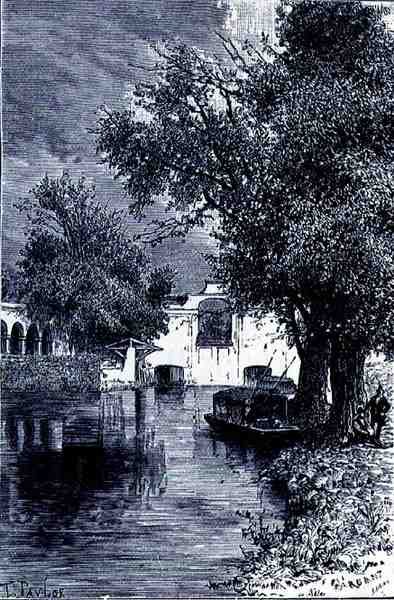 Santa Anita运河，来自新世界的古城，由Claude-Joseph-Desire Charnay，酒吧。 1887年 作者 泰勒之后的T.