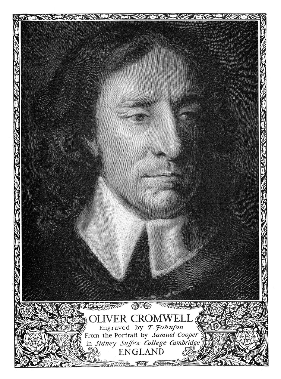 奥利弗·克伦威尔（Oliver Cromwell）1599-1658，英格兰保护王，1899年。 作者 约翰逊
