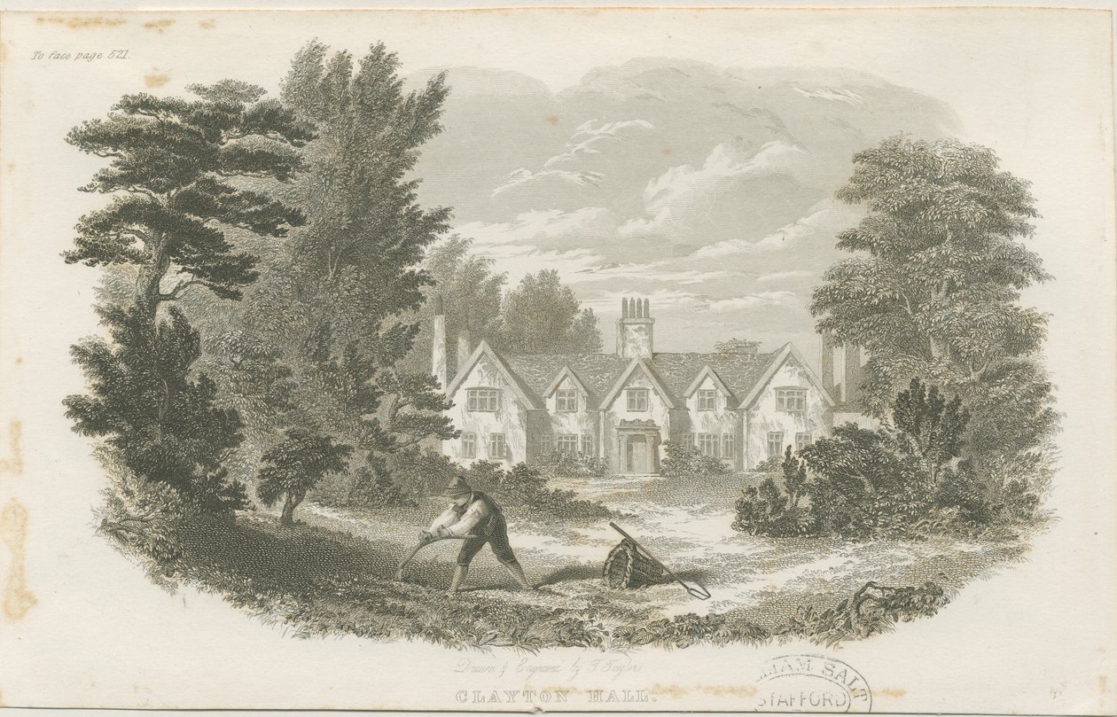 Fenton-Clayton Hall：钢版画，编号[c 1840]（印刷） 作者 泰勒