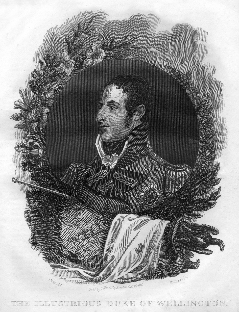 惠灵顿第一公爵亚瑟·韦尔斯利（Arthur Wellesley），1769-1852年，1816年。 作者 瓦利斯
