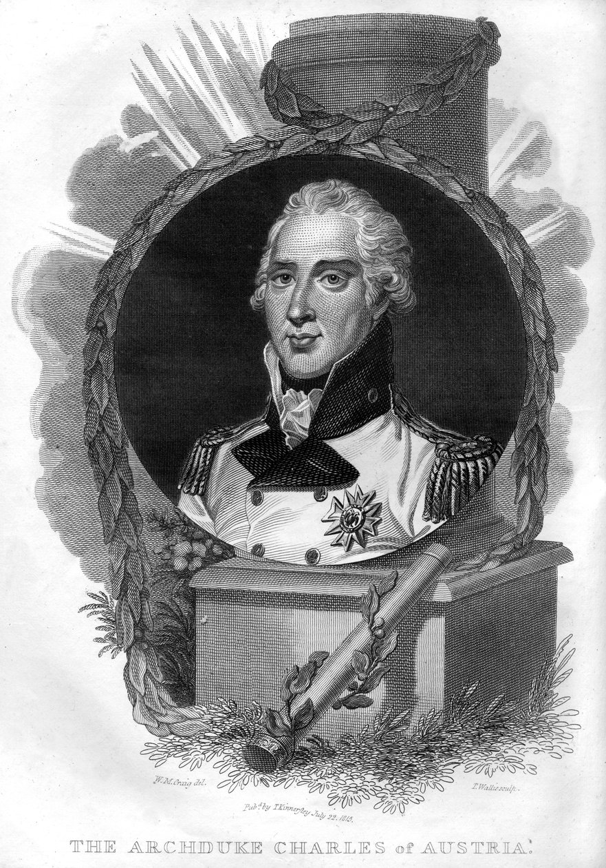 奥地利大公爵查尔斯（1771-1847年），1816年。 作者 瓦利斯