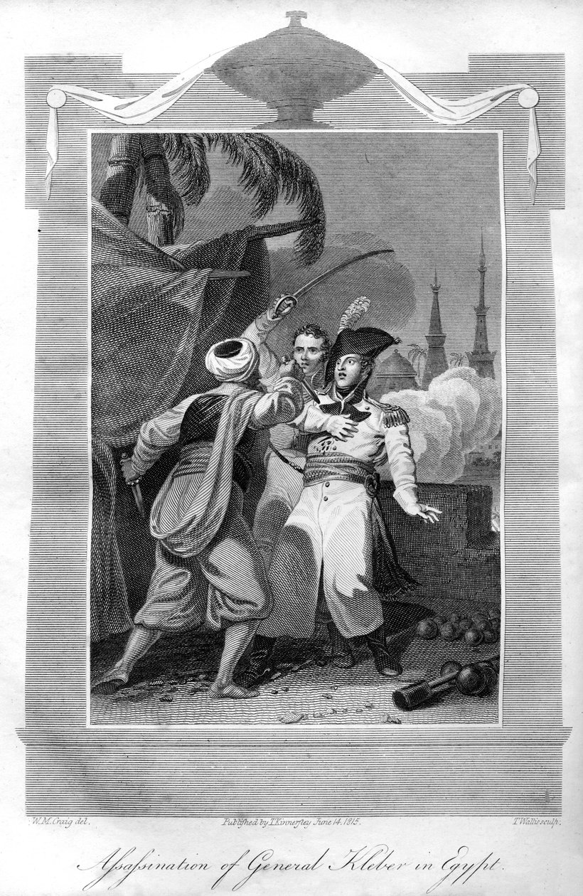 1816年，克莱伯将军在埃及被暗杀。 作者 瓦利斯