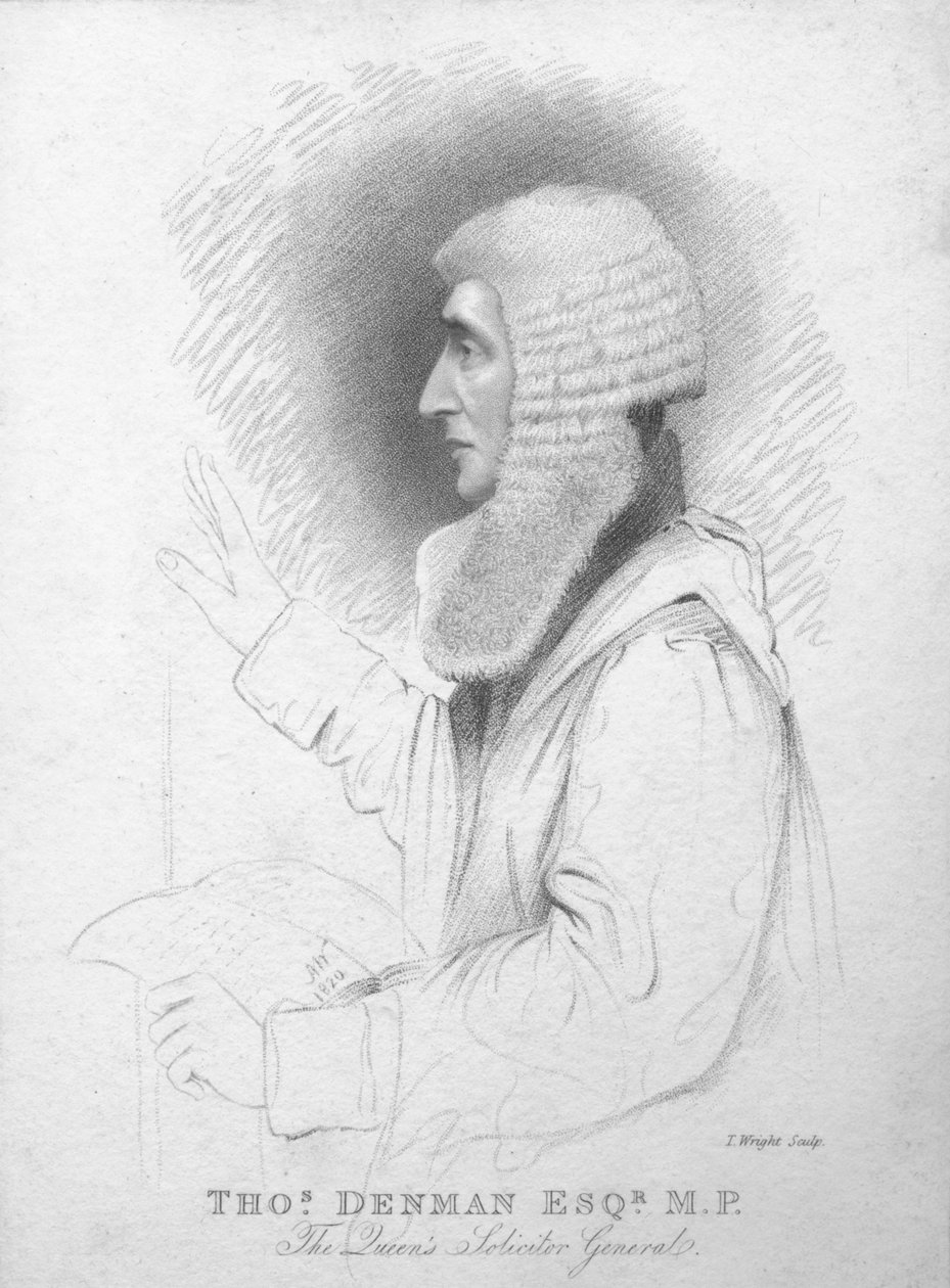 托马斯·丹曼（Thomas Denman Esq）议员，皇后区检察长，c1820。 作者 赖特