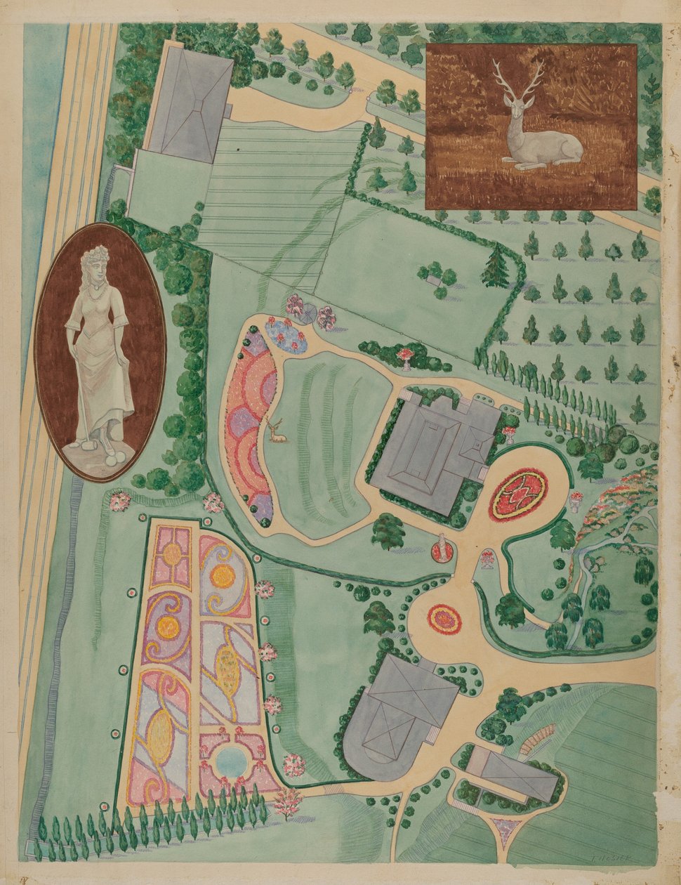 W.A. Wheelock庄园，约1936年。 作者 Tabea 袜子