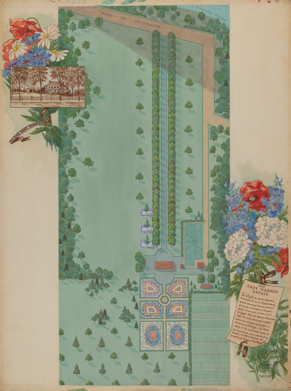 沃伦庄园，约1936年。 作者 Tabea 袜子