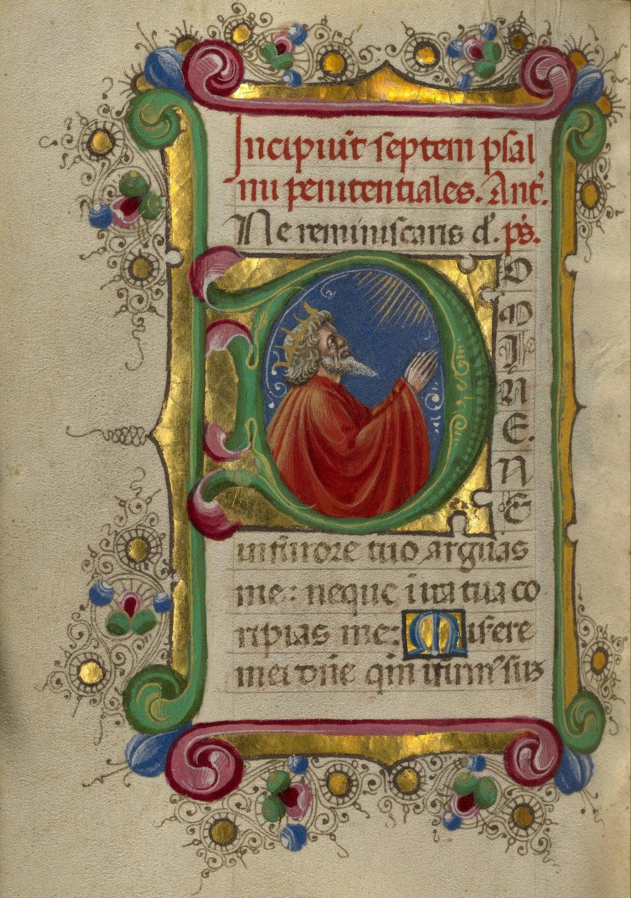大卫在祷告中 作者 塔迪奥·克里维利（Taddeo Crivelli）