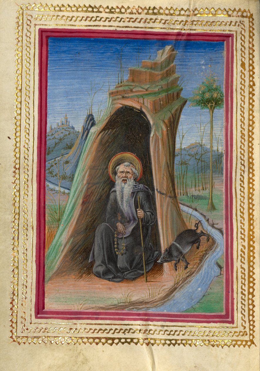 圣安东尼艾博特 作者 塔迪奥·克里维利（Taddeo Crivelli）