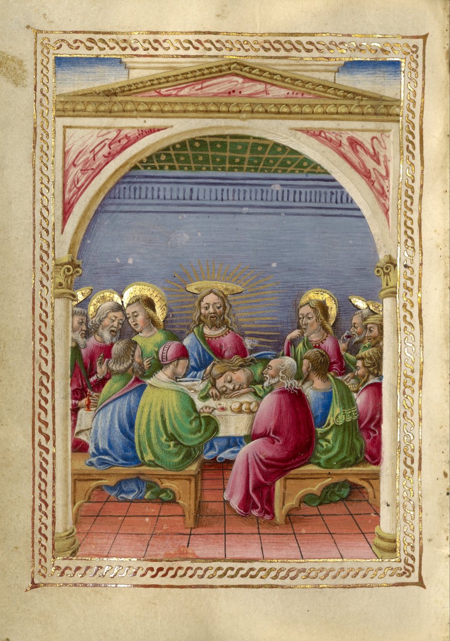 最后的晚餐 作者 塔迪奥·克里维利（Taddeo Crivelli）