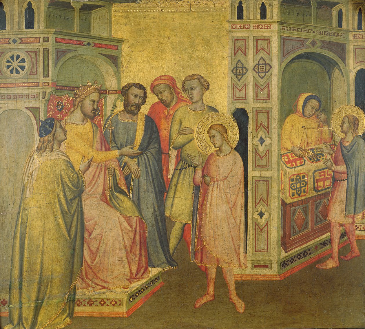 St. Clighar国王之前的St. Eligius，c.1365 作者 塔迪奥·加迪（Taddeo Gaddi）