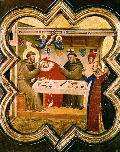切拉诺骑士的死亡 作者 塔迪奥·加迪（Taddeo Gaddi）