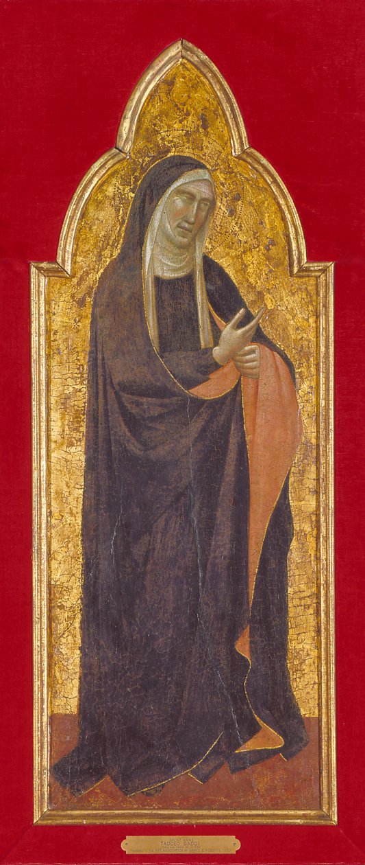 哀悼圣母（木板上蛋彩画和金箔） 作者 塔迪奥·加迪（Taddeo Gaddi）