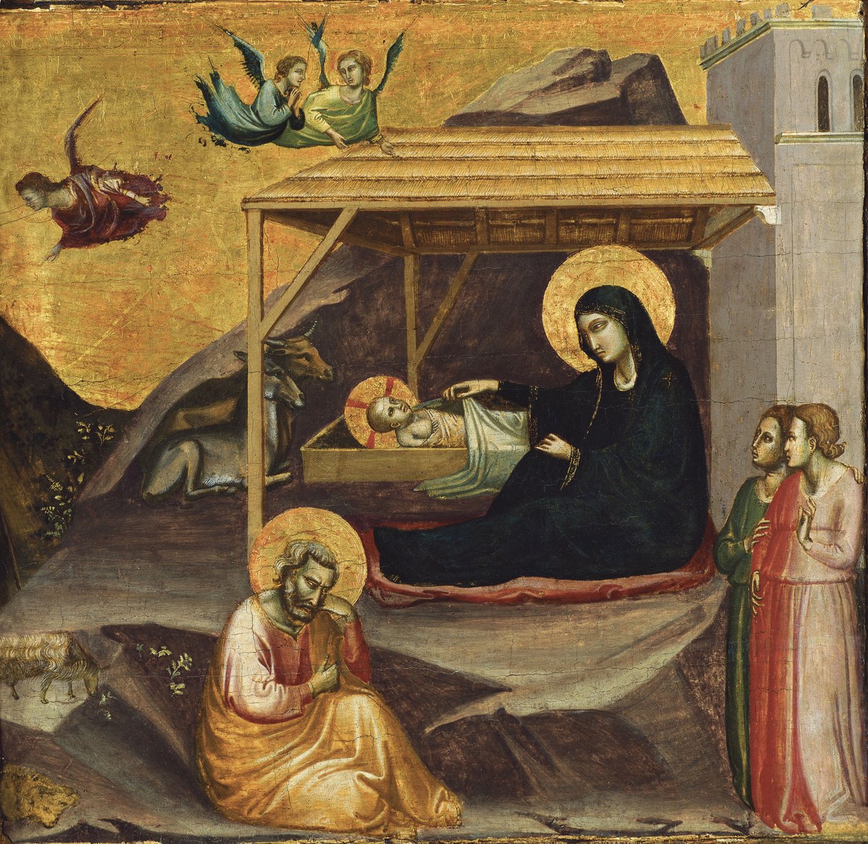 耶稣诞生 作者 塔迪奥·加迪（Taddeo Gaddi）