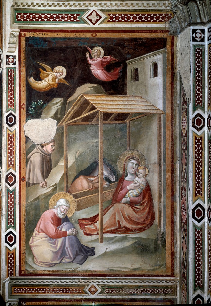 圣母的一生：诞生（壁画，约 1327 年） 作者 塔迪奥·加迪（Taddeo Gaddi）