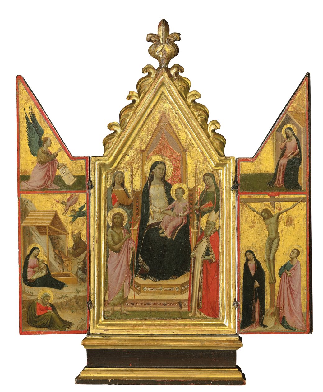三联画（金色接地板上的蛋彩画） 作者 塔迪奥·加迪（Taddeo Gaddi）