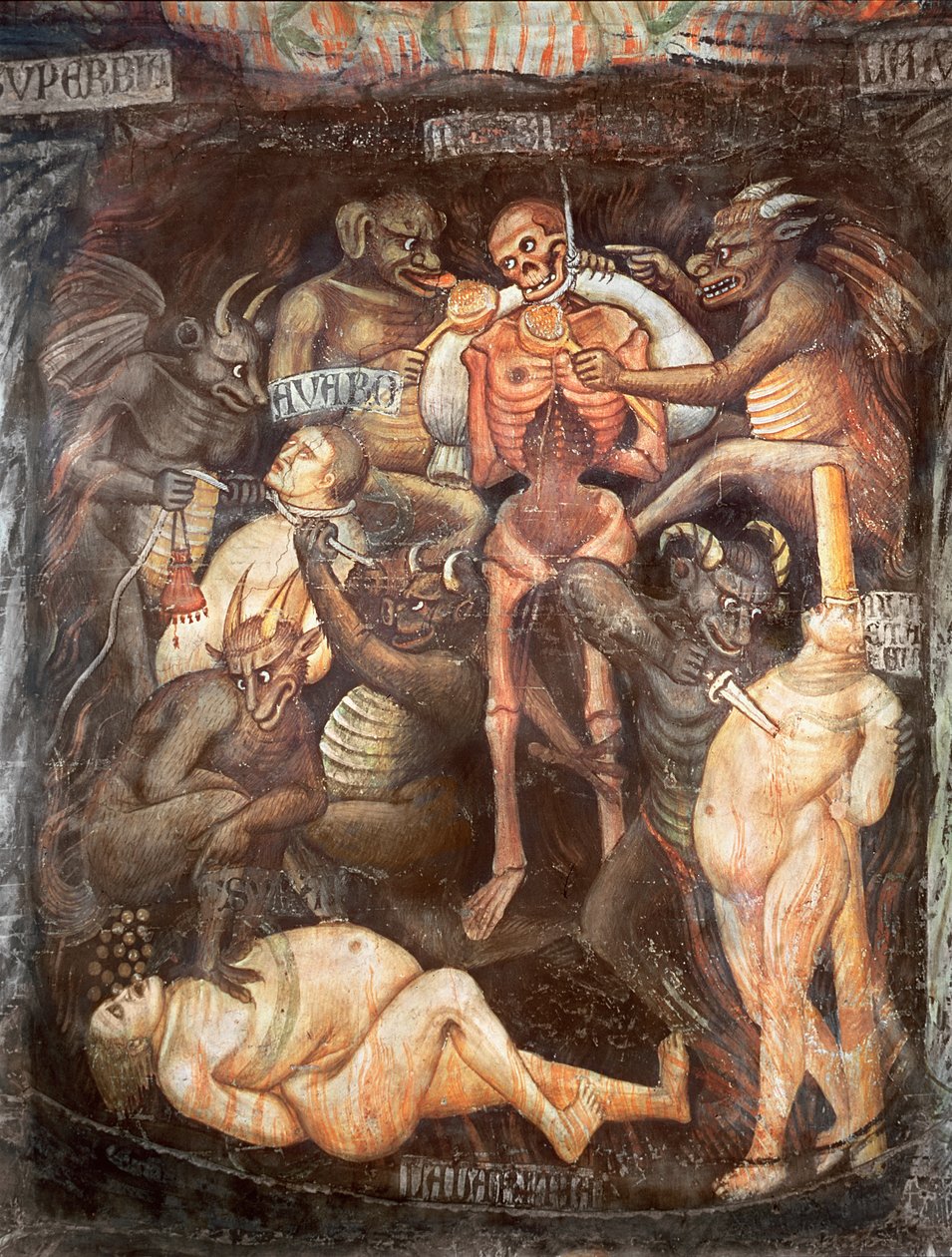 地狱，贪婪的细节，c.1394 作者 塔迪奥·迪·巴尔托洛