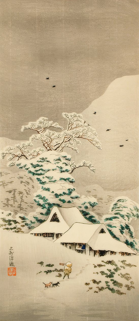 雪中的泽渡 作者 高桥弘明