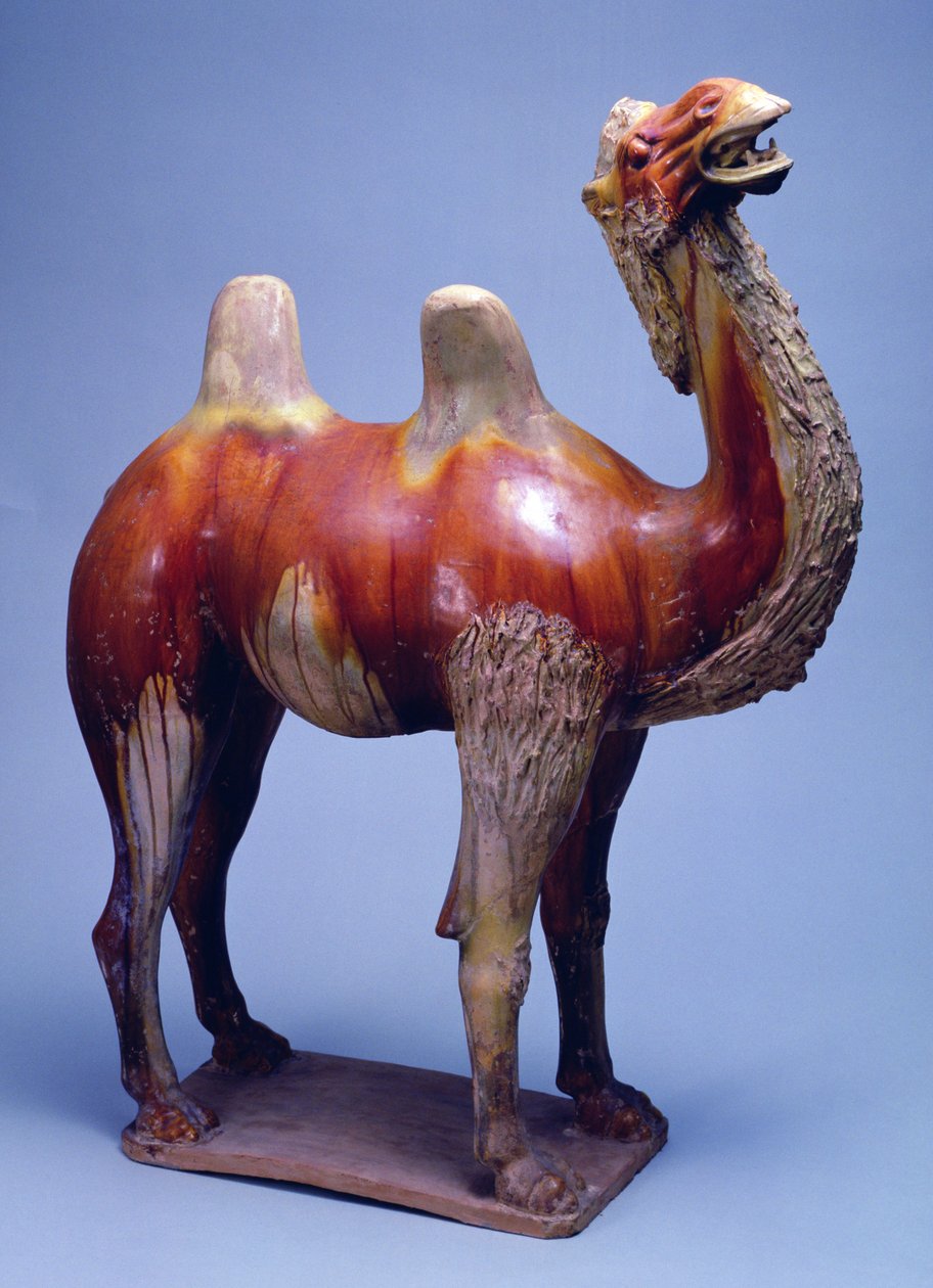 骆驼，唐代（彩瓷釉陶） 作者 唐代中文学校