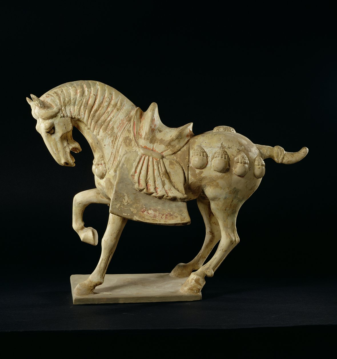 马，中国人，唐朝，c.618-906 AD（陶器） 作者 唐代中文学校