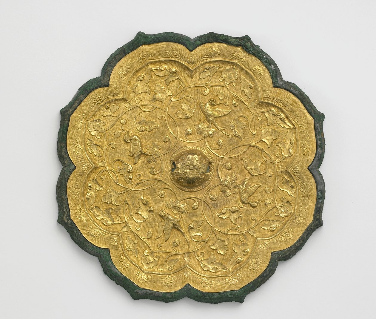 镜子（铜色和金色 作者 唐代中文学校