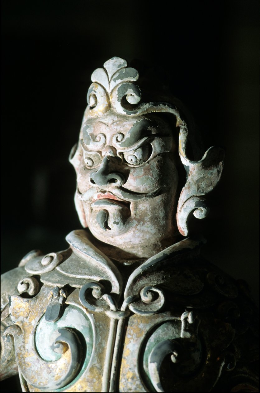 战士的画像，细节618-907 作者 唐代中文学校