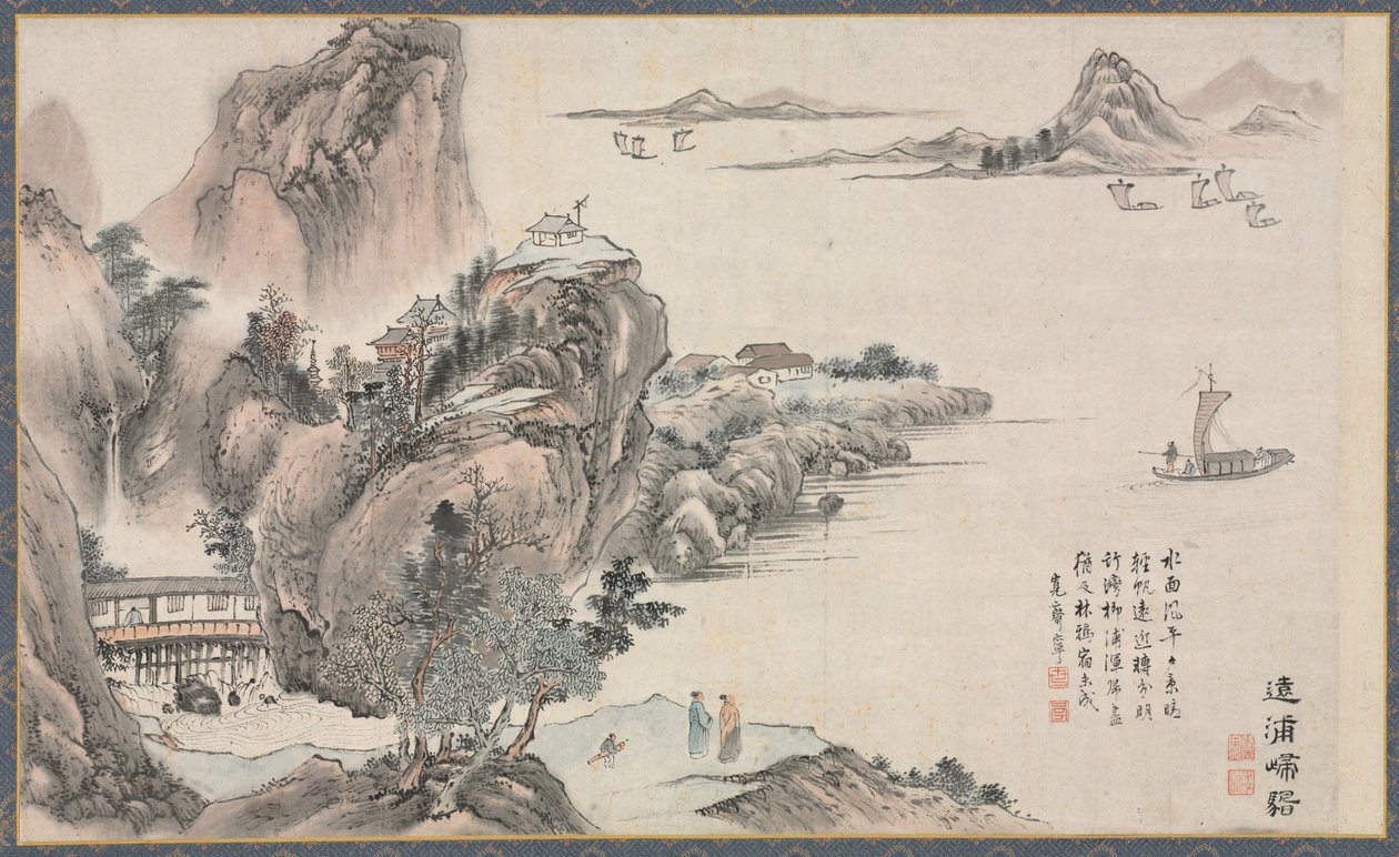 潇湘八景之一 作者 塔尼文乔