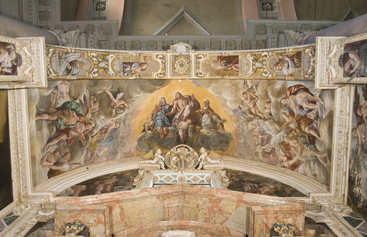 Christ in Glory with Saint Gaudentius and in the arch Zechariah, Moses and King David 作者 瓦拉洛之舞