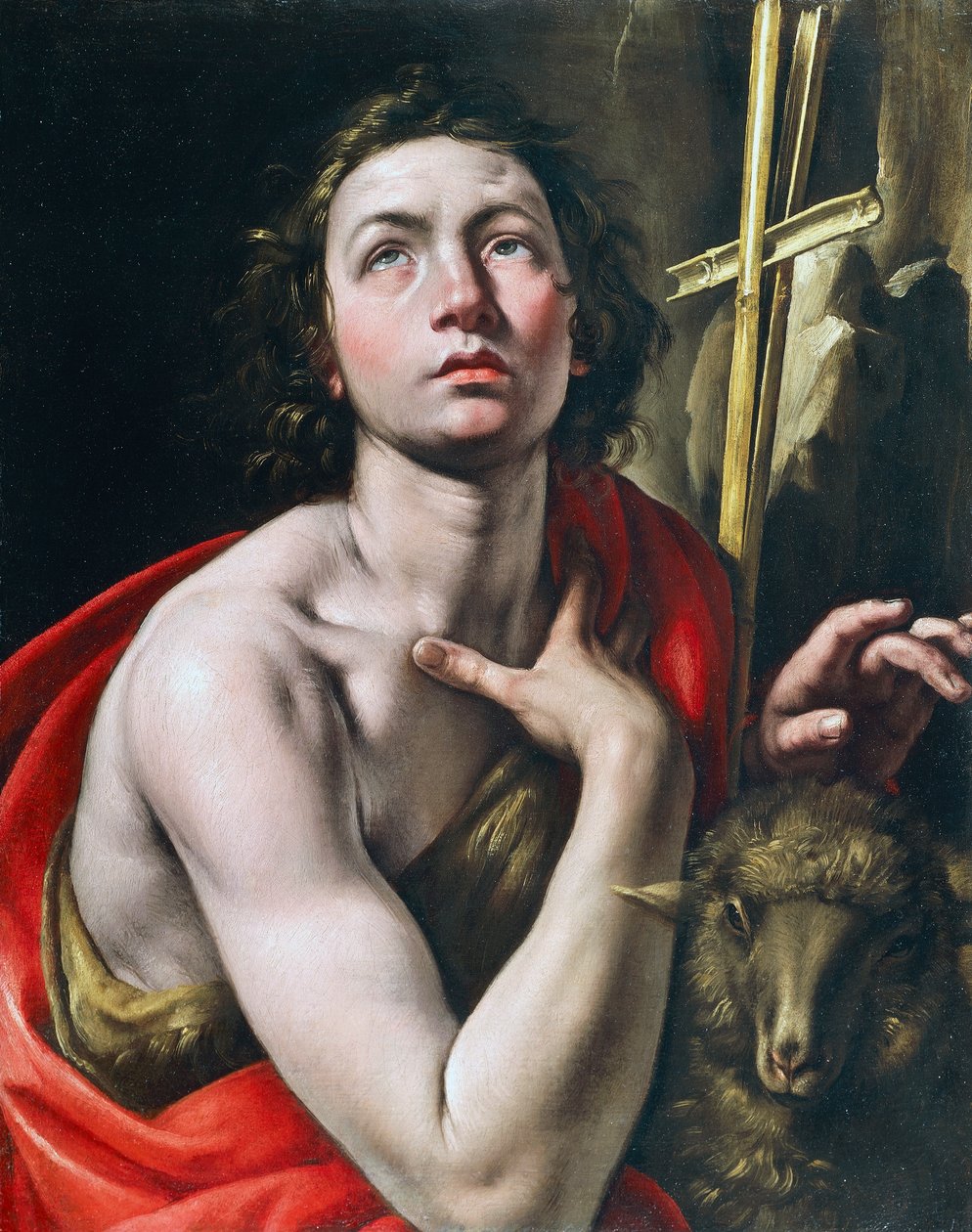 施洗者圣约翰，Tanzio da Varallo（生于1575-1580年，卒于1632-1633年），布面油画。 作者 瓦拉洛之舞