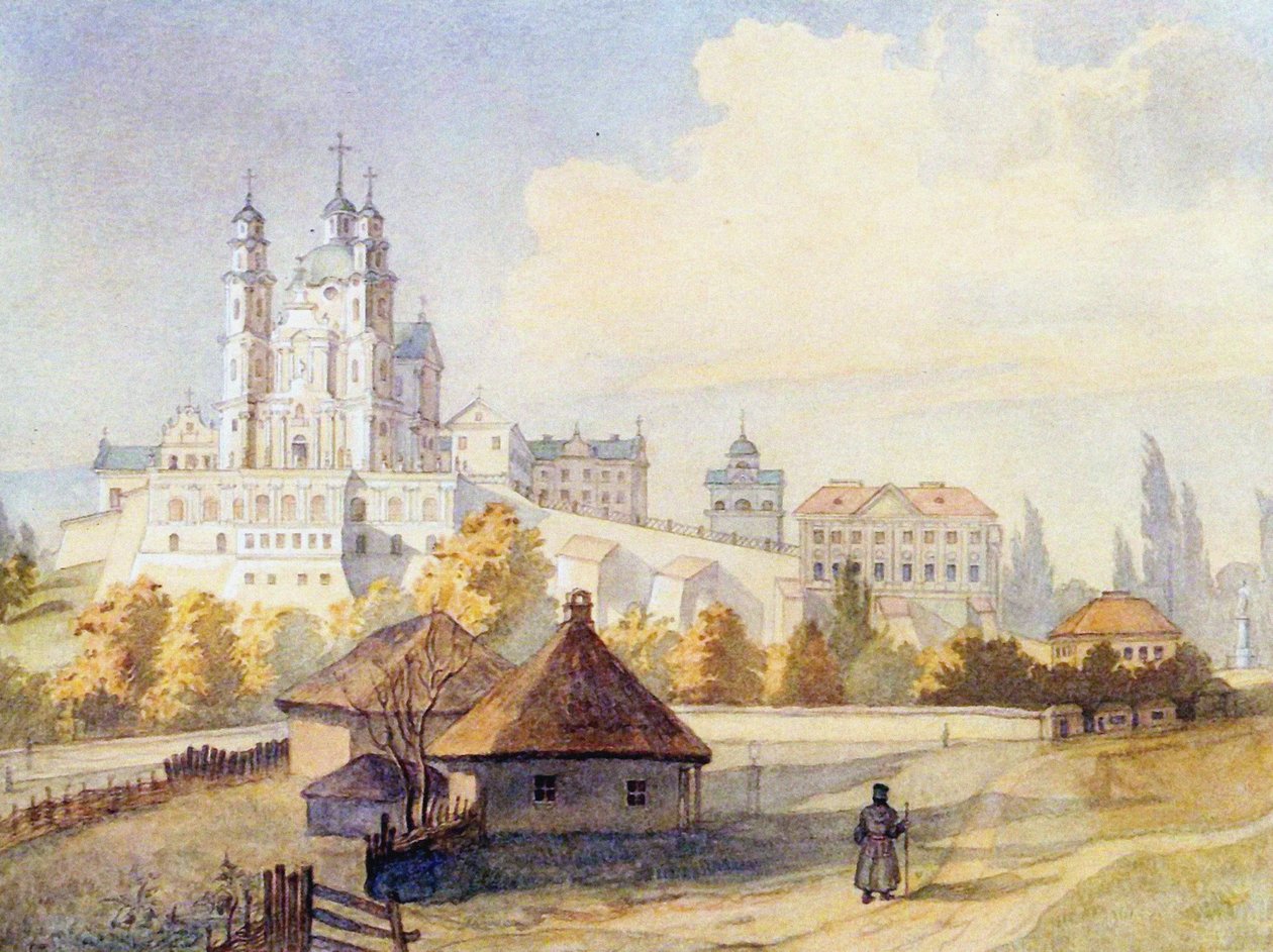 神圣的Dormition Pochayiv Lavra 作者 塔拉斯·格里戈里耶维奇·舍甫琴科