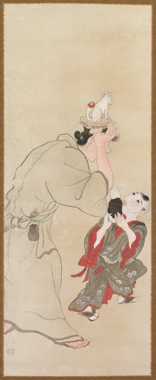 流派人物c。 1816。 作者 Tatabe Socho