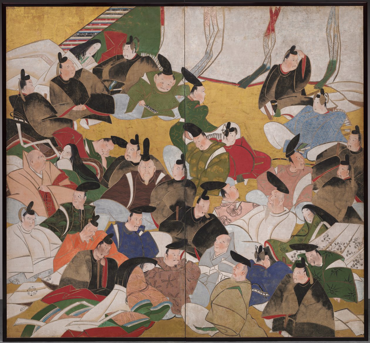 三十六位不朽的诗人，1700年代中期。 作者 馆林景