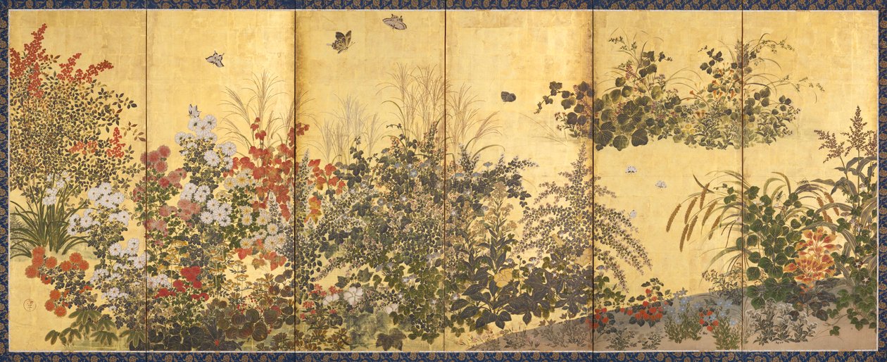 鲜花和蝴蝶 作者 田原谷宗达