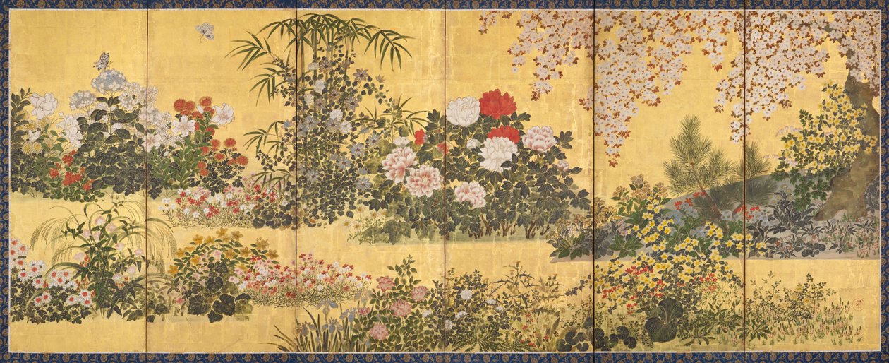鲜花和蝴蝶 作者 田原谷宗达