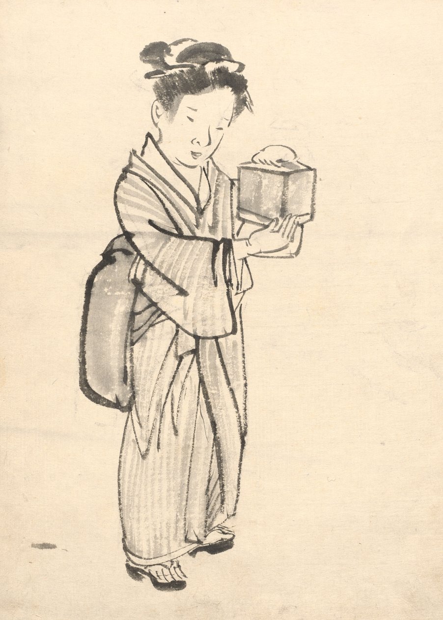 抱着蟋蟀笼的女孩 作者 田原屋索里