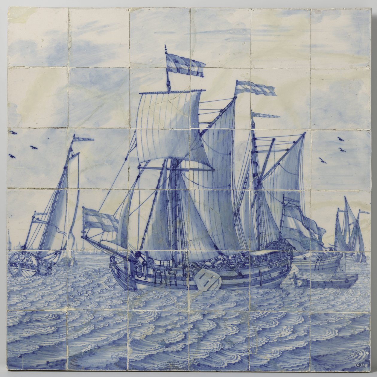 海景拼贴画 作者 Tegelbakkerij aan de Delftschevaart