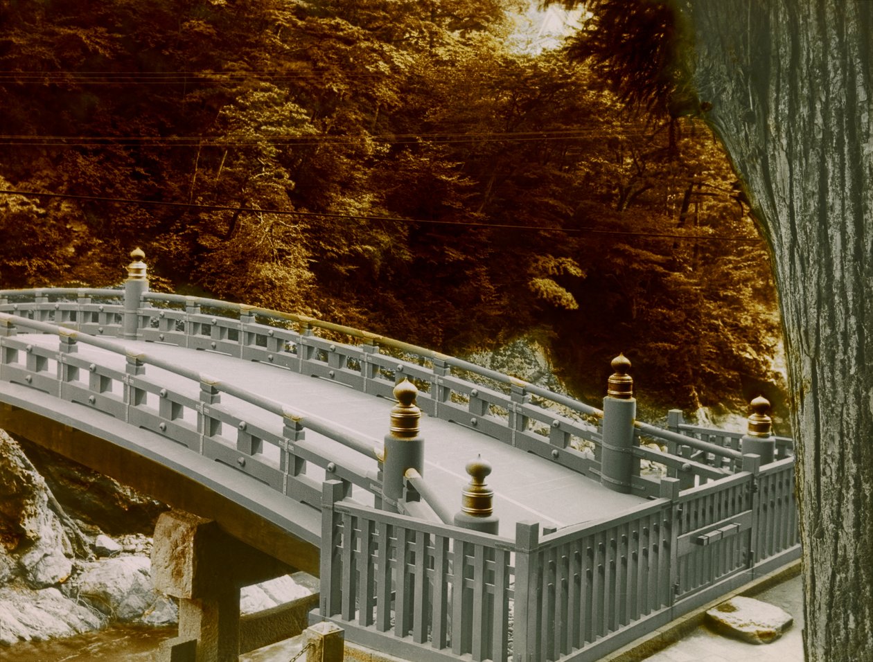 日光市的神桥，约 1900 - 1915 年（照片 作者 