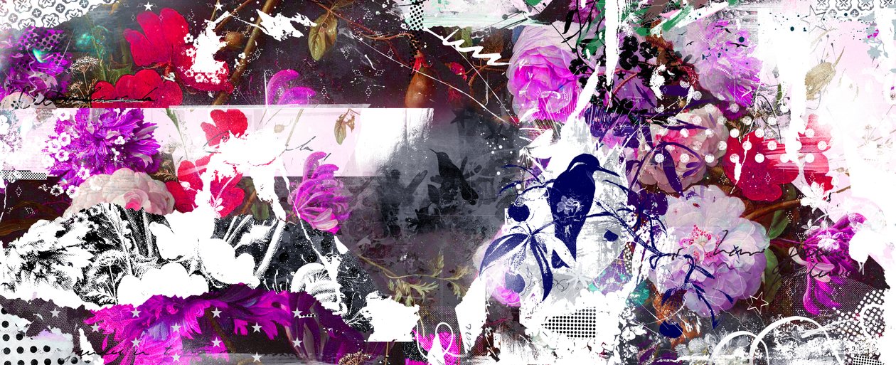 Abloom，2015（混合媒介画布） 作者 泰斯·阿尔伯斯