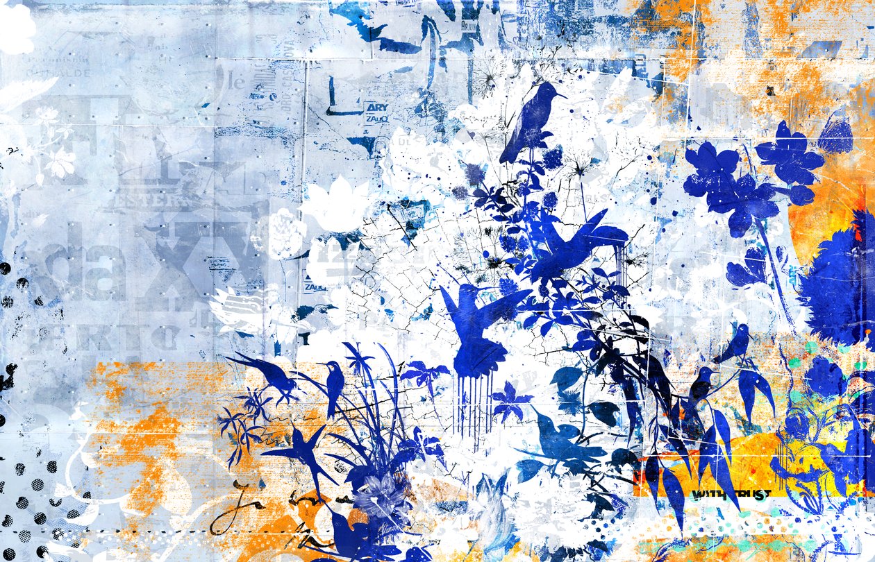 令人兴奋的光，2014 年（混合媒介画布） 作者 泰斯·阿尔伯斯
