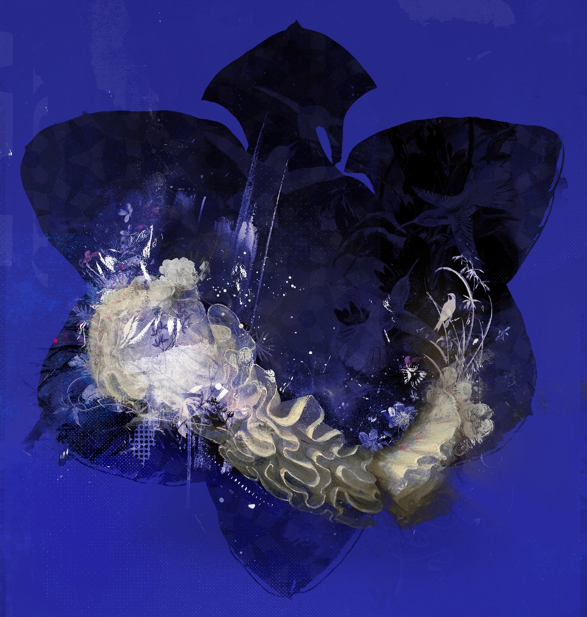 花领》，2016 年（布面混合媒介） 作者 泰斯·阿尔伯斯