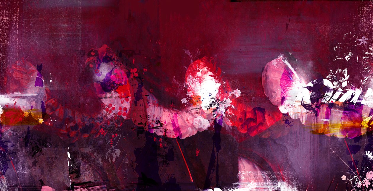 花领 II》，2015 年（混合媒介画布） 作者 泰斯·阿尔伯斯