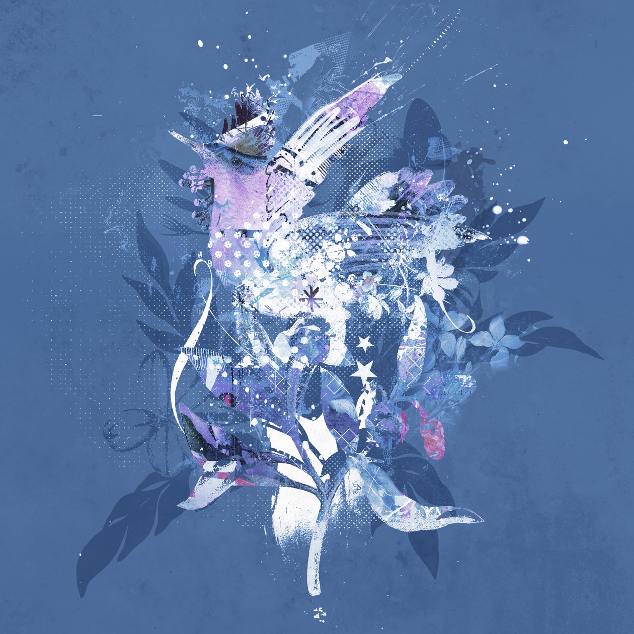 Freebirdy，2015（画布拼贴） 作者 泰斯·阿尔伯斯