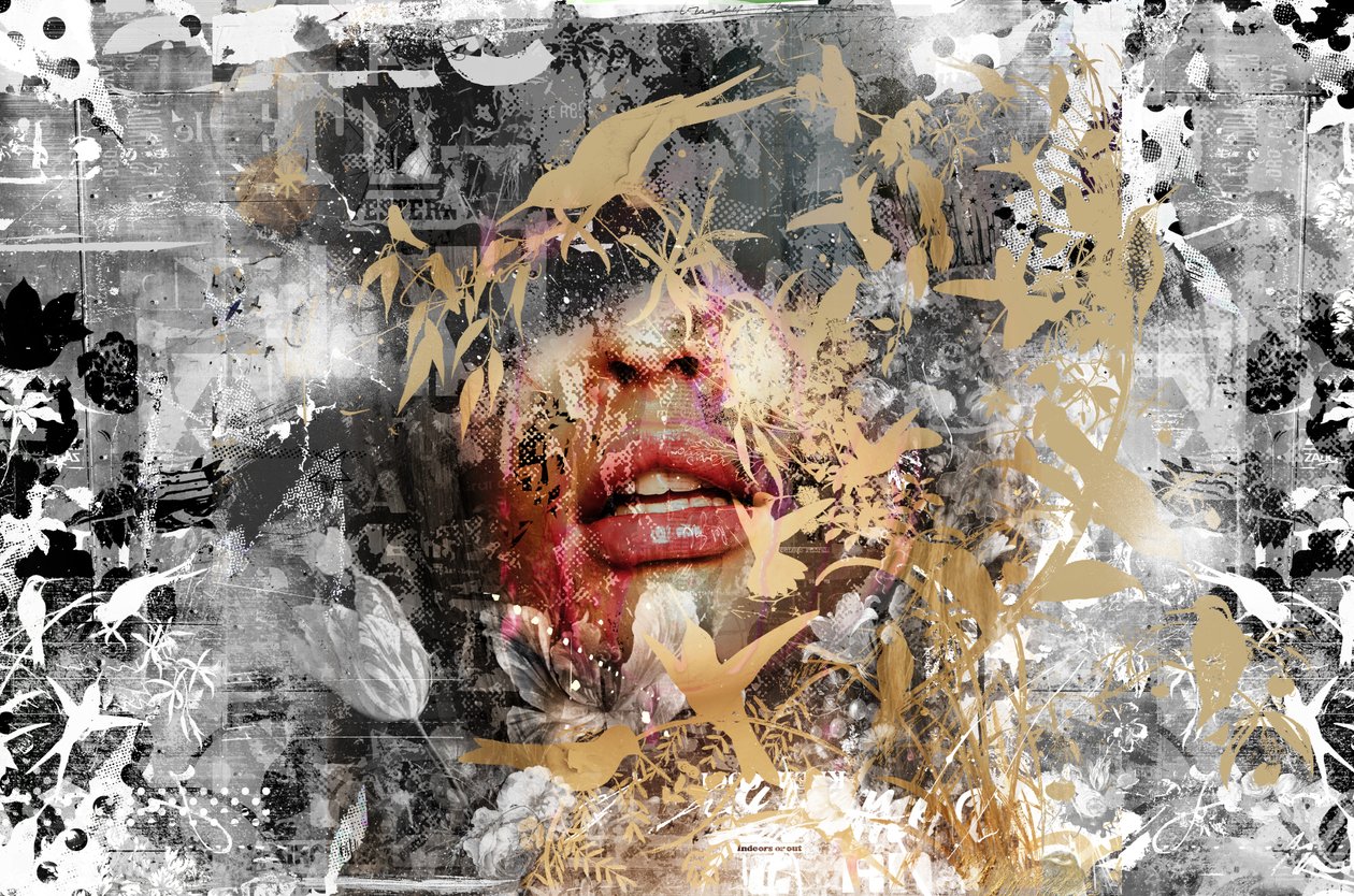 再给我一些，2014 年（混合媒介画布） 作者 泰斯·阿尔伯斯