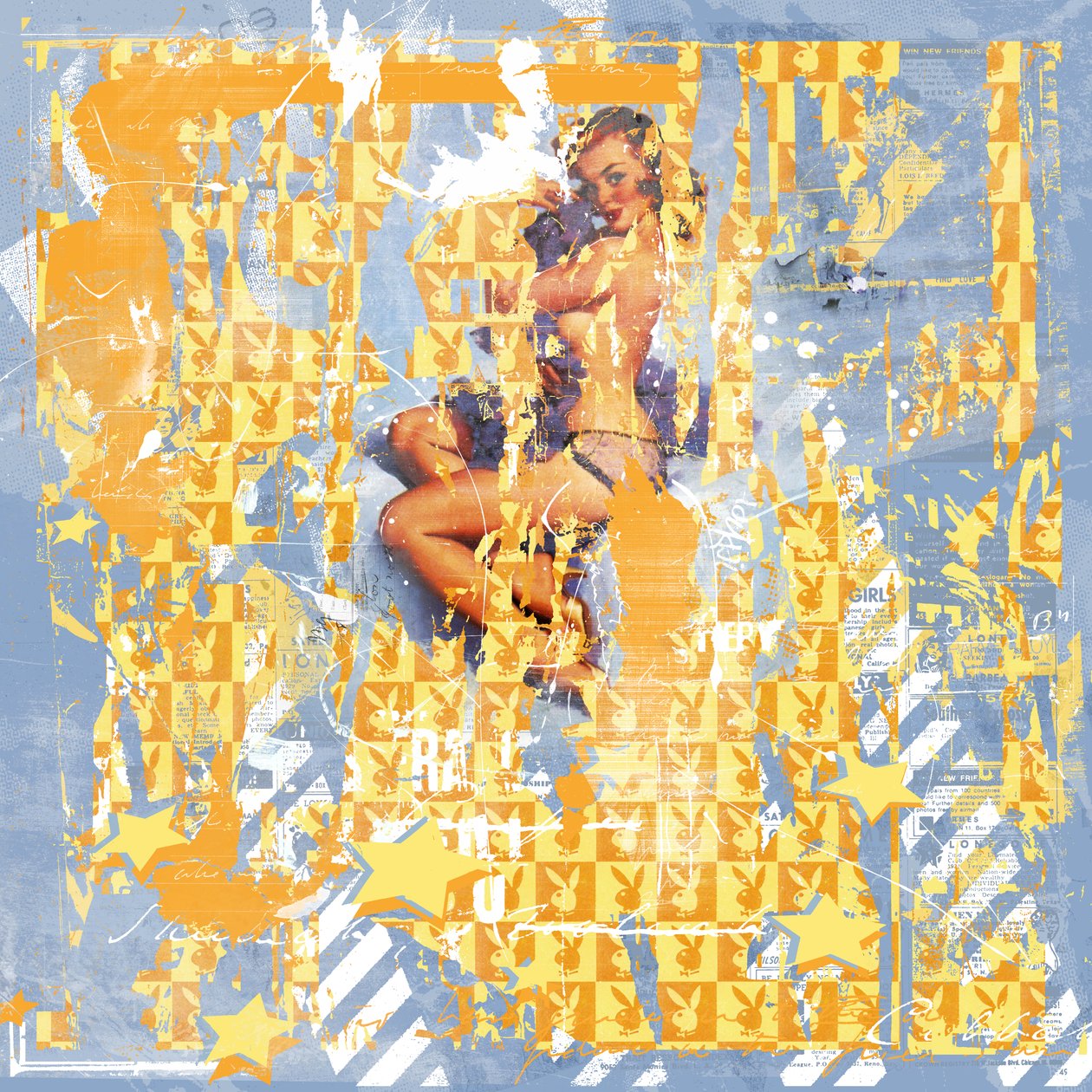 Pin up II，2015（布面拼贴） 作者 泰斯·阿尔伯斯