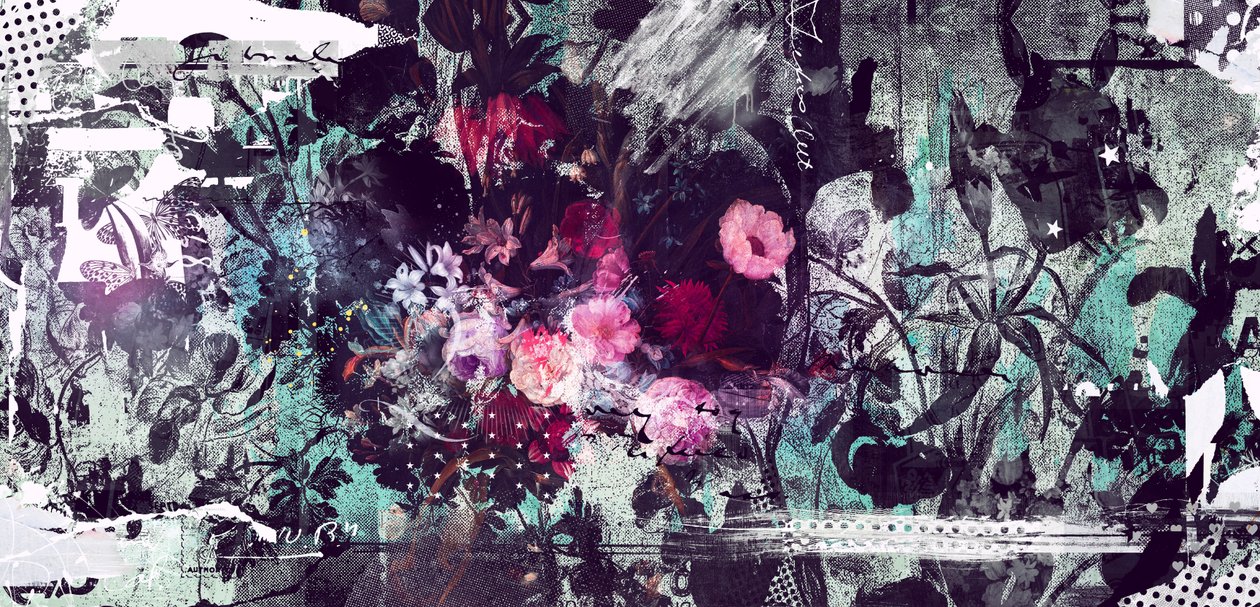 亡灵》，2016 年（布面拼贴画） 作者 泰斯·阿尔伯斯